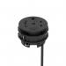 Volta Round 80mm Power Unit Module 1xSocket (3.15A Fuse) 1xUSBa 1xHDMI (1.4) 1xCAT 6Data Port - Black with 2metre Mains Lead IP000155