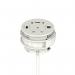 Volta Round 80mm Power Unit Module 1xSocket (3.15A Fuse) 1xUSBa 1xHDMI (1.4) 1xCAT 6Data Port - White with 2metre Mains Lea IP000156