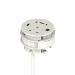 Volta Round 80mm Power Unit Module 1xSocket (3.15A Fuse) 1xUSBa 1xHDMI (1.4) 1xCAT 6Data Port - White with 2metre Mains Lea IP000156