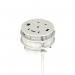 Volta Round 80mm Power Unit Module 1xSocket (3.15A Fuse) 1xUSBa 1xHDMI (1.4) 1xCAT 6Data Port - White with 2metre Mains Lea IP000156