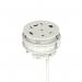 Volta Round 80mm Power Unit Module 1xSocket (3.15A Fuse) 1xUSBa 1xHDMI (1.4) 1xCAT 6Data Port - White with 2metre Mains Lea IP000156