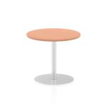 Italia Poseur Table Round 600 Top 725 High Beech ITL0106