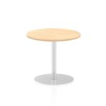 Italia Poseur Table Round 600 Top 725 High Maple ITL0109