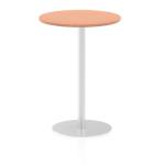 Italia Poseur Table Round 600 Top 1145 High Beech ITL0112