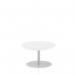 Italia 800mm Poseur Round Table White Top 475mm High Leg ITL0120