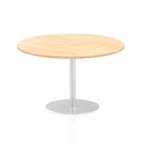 Italia 1200mm Poseur Round Table Maple Top 720mm High Leg ITL0163