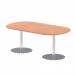 Italia 1800mm Poseur Boardroom Table Beech Top 720mm High Silver Leg ITL0178