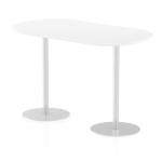 Italia 1800mm Poseur Boardroom Table White Top 1145mm High Leg ITL0186