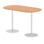 Italia 1800mm Poseur Boardroom Table Oak Top 1145mm High Leg ITL0188
