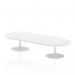 Italia 2400mm Poseur Boardroom Table White Top 475mm High Leg ITL0192