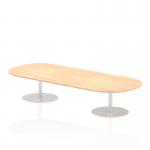 Italia 2400mm Poseur Boardroom Table Maple Top 475mm High Leg ITL0193