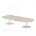 Italia 2400mm Poseur Boardroom Table Grey Oak Top 475mm High Leg ITL0195
