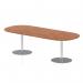 Italia 2400mm Poseur Boardroom Table Walnut Top 720mm High Silver Leg ITL0197