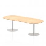 Italia 2400mm Poseur Boardroom Table Maple Top 725mm High Leg ITL0199