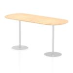 Italia 2400mm Poseur Boardroom Table Maple Top 1145mm High Leg ITL0205