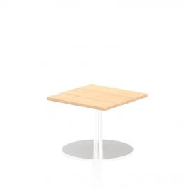 Italia 600mm Poseur Square Table Maple Top 475mm High Leg ITL0211