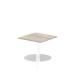Italia Poseur Table Square 600/600 Top 475 High Grey Oak ITL0213
