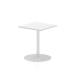 Italia Poseur Table Square 600/600 Top 725 High White ITL0216