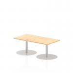 Italia 1200 x 600mm Poseur Rectangular Table Maple Top 475mm High Leg ITL0229