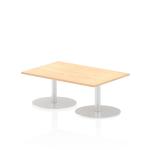 Italia 1200 x 800mm Poseur Rectangular Table Maple Top 475mm High Leg ITL0247