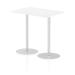 Italia Poseur Table Rectangle 1200/800 Top 1145 High White ITL0258