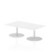 Italia Poseur Table Rectangle 1400/800 Top 475 High White ITL0264