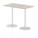 Italia Poseur Table Rectangle 1400/800 Top 1145 High Grey Oak ITL0279