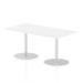 Italia Poseur Table Rectangle 1600/800 Top 725 High White ITL0288