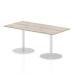 Italia Poseur Table Rectangle 1600/800 Top 725 High Grey Oak ITL0291