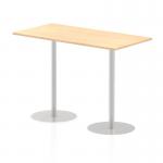 Italia 1600 x 800mm Poseur Rectangular Table Maple Top 1145mm High Leg ITL0295