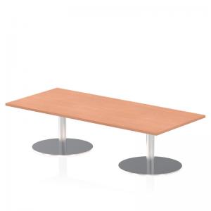 Italia 1800 x 800mm Rectangular Coffee Table Beech Top 475mm High