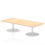 Italia 1800 x 800mm Poseur Rectangular Table Maple Top 475mm High Leg ITL0301