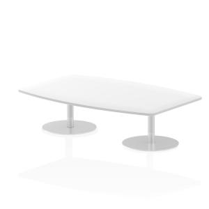 Italia 1800mm Poseur High Gloss Table White Top 475mm High Leg ITL0317