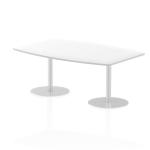 Italia 1800mm Poseur High Gloss Table White Top 725mm High Leg ITL0319