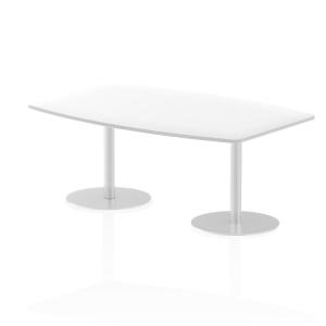 Italia 1800mm Poseur High Gloss Table White Top 725mm High Leg ITL0319