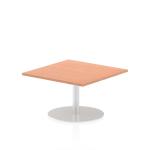 Italia Poseur Table Square 800/800 Top 475 High Beech ITL0328