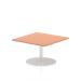 Italia Poseur Table Square 800/800 Top 475 High Beech ITL0328
