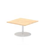 Italia 800mm Poseur Square Table Maple Top 475mm High Leg ITL0331