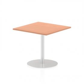 Italia Poseur Table Square 800/800 Top 725 High Beech ITL0334