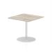 Italia Poseur Table Square 800/800 Top 725 High Grey Oak ITL0339