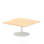 Italia 1000mm Poseur Square Table Maple Top 475mm High Leg ITL0349