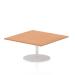 Italia Poseur Table Square 1000/1000 Top 475 High Oak ITL0350
