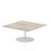Italia Poseur Table Square 1000/1000 Top 475 High Grey Oak ITL0351