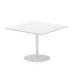 Italia Poseur Table Square 1000/1000 Top 725 High White ITL0354