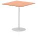 Italia Poseur Table Square 1000/1000 Top 1145 High Beech ITL0358