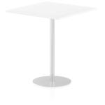Italia 1000mm Poseur Square Table White Top 1145mm High Leg ITL0360