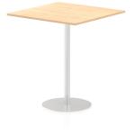 Italia 1000mm Poseur Square Table Maple Top 1145mm High Leg ITL0361