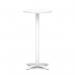 Italia 600mm Poseur Round Table White Top 1170mm High White Leg Cross Base ITL0999