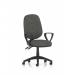 Eclipse Plus II Lever Task Operator Chair With Loop Arms Charcoal KC0024