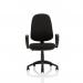 Eclipse XL Lever Task Operator Chair Black With Loop Arms KC0032